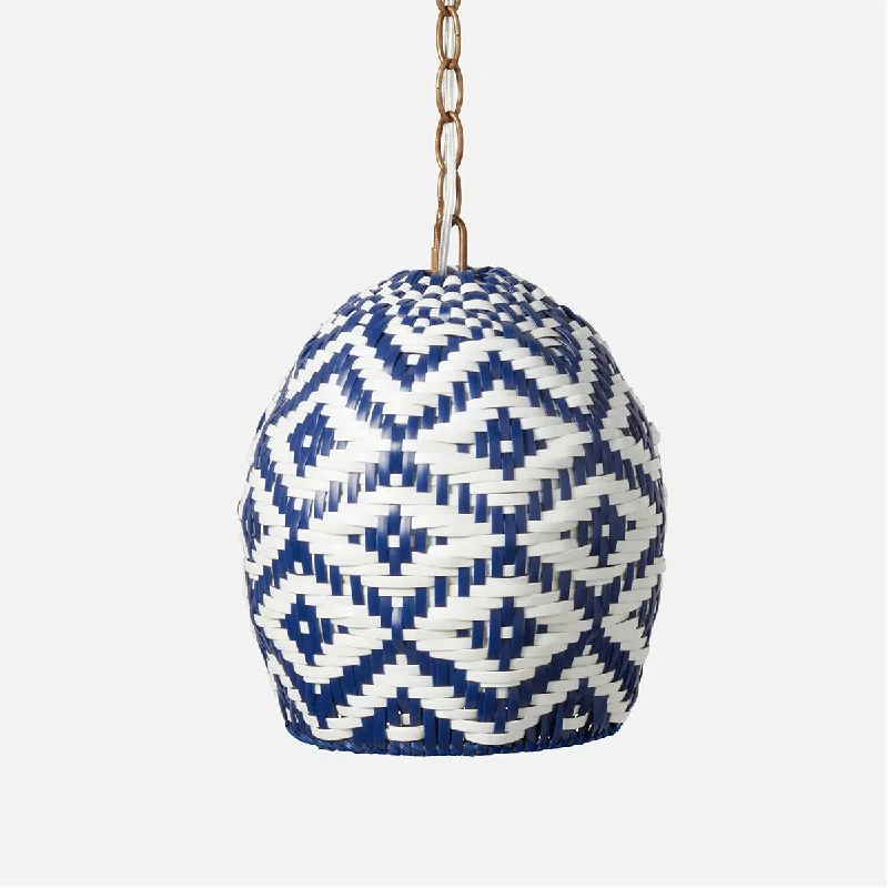Art Nouveau Ceiling Lights with Organic, Flowing ShapesMade Goods Larisa Faux Wicker Pendant