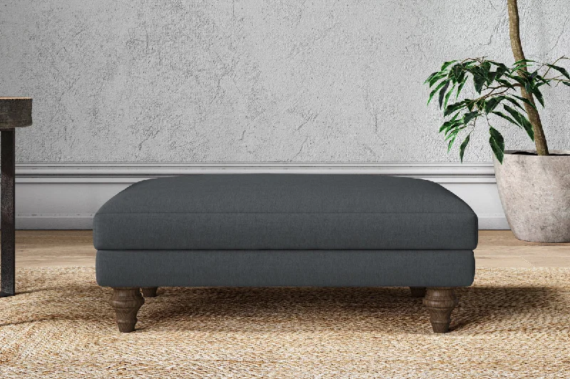 Mid - Century Modern Ceiling Lights with Simple, Sleek LinesMarri Medium Footstool - Recycled Cotton Thunder Mid - Century Modern Ceiling Lights with Simple, Sleek LinesMarri Medium Footstool - Recycled Cotton Thunder