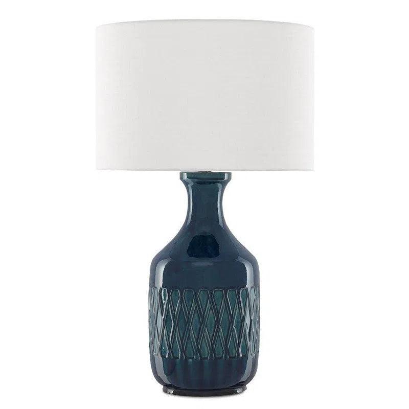 ceramic table lamps with hand painted designs for an artistic touchOcean Blue Samba Blue Table Lamp ceramic table lamps with hand painted designs for an artistic touchOcean Blue Samba Blue Table Lamp