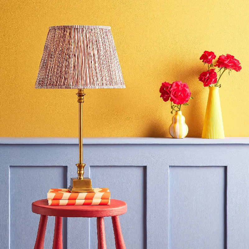 art deco table lamps with geometric shapes for a retro touchOisin table lamp in antique brass finish