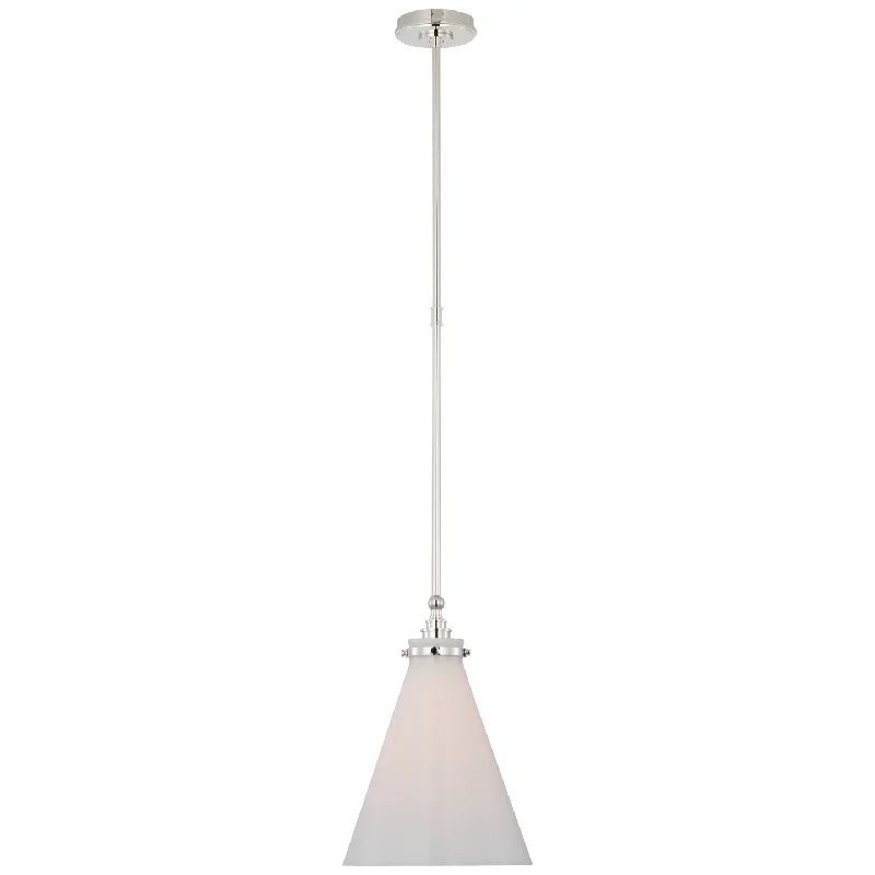Metal Ceiling Lights in Brass, Copper, Stainless Steel, and IronParkington Conical Pendant Metal Ceiling Lights in Brass, Copper, Stainless Steel, and IronParkington Conical Pendant