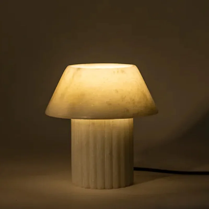mid century modern table lamps with iconic designs for a stylish studyRio White Marble - Table Lamp