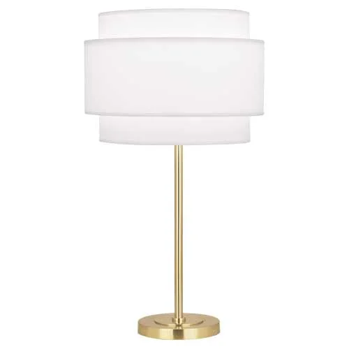 gothic style table lamps with dark finishes for a mysterious lookRobert Abbey Decker Ascot White Table Lamp