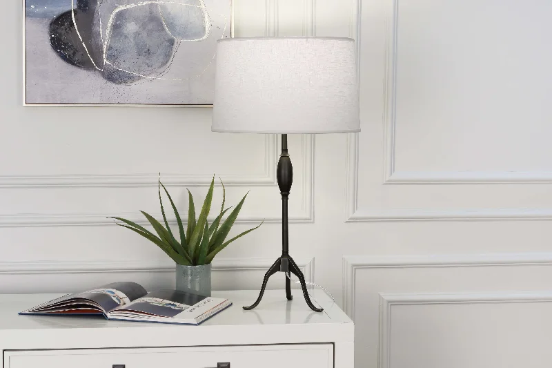 rustic farmhouse table lamps for cozy kitchensRobert Abbey Grace Bronze Table Lamp