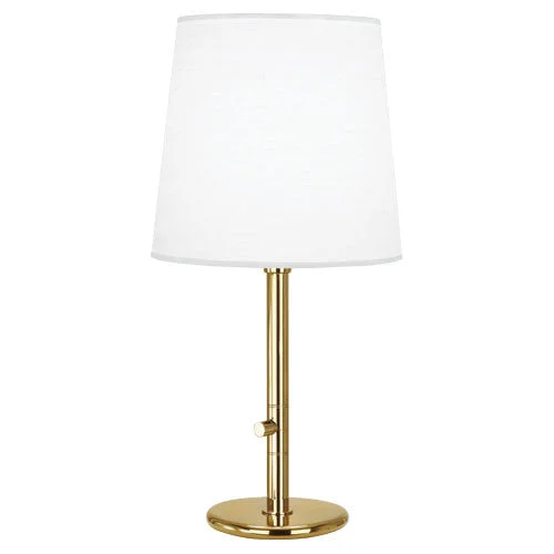 Polished Brass / Ascot White Shade