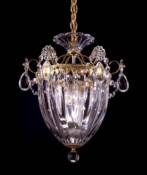 Metal Ceiling Lights in Brass, Copper, Stainless Steel, and IronSchonbek Lighting 1243-22A  Bagatelle Pendant Light Heirloom Gold