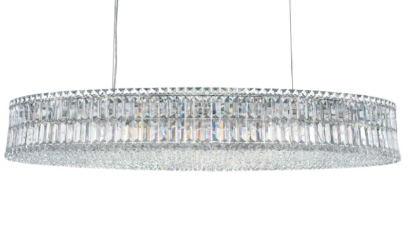 Japanese - Inspired Ceiling Lights with Shoji - Screen - like DiffusersSchonbek Lighting 6680O  Plaza Pendant Light Stainless Steel