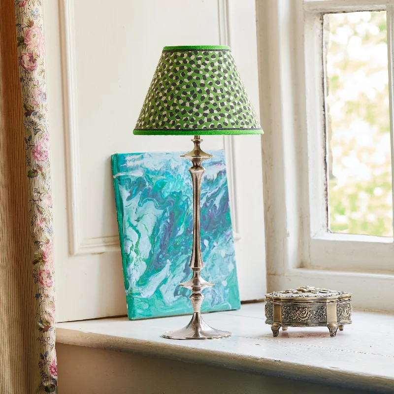 gothic style table lamps with dark finishes for a mysterious lookSpindle rechargeable table lamp in antique silver