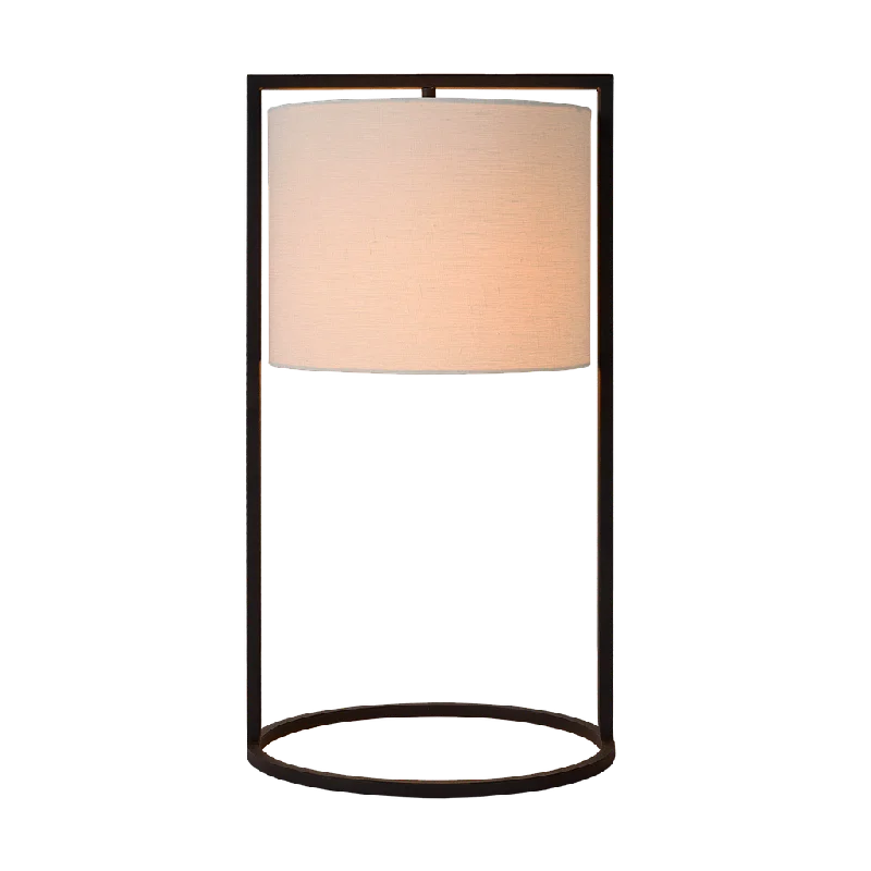 fabric table lamps with a linen shade for a relaxed and breathable lookTable lamp Moyo | black fabric table lamps with a linen shade for a relaxed and breathable lookTable lamp Moyo | black