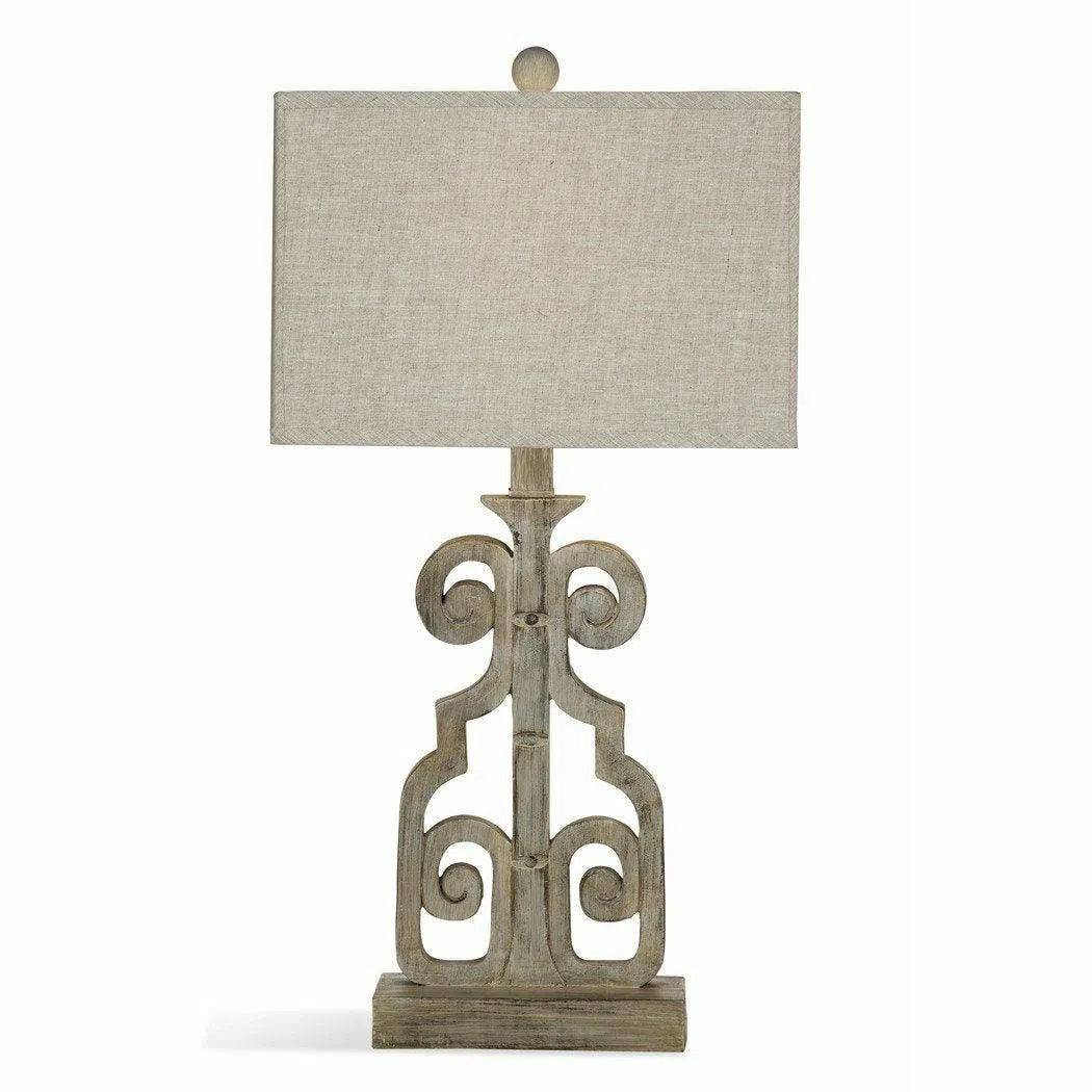 bohemian table lamps with colorful patterns for eclectic bedroomsBraylin 29" Tall Bricolage White Table Lamp