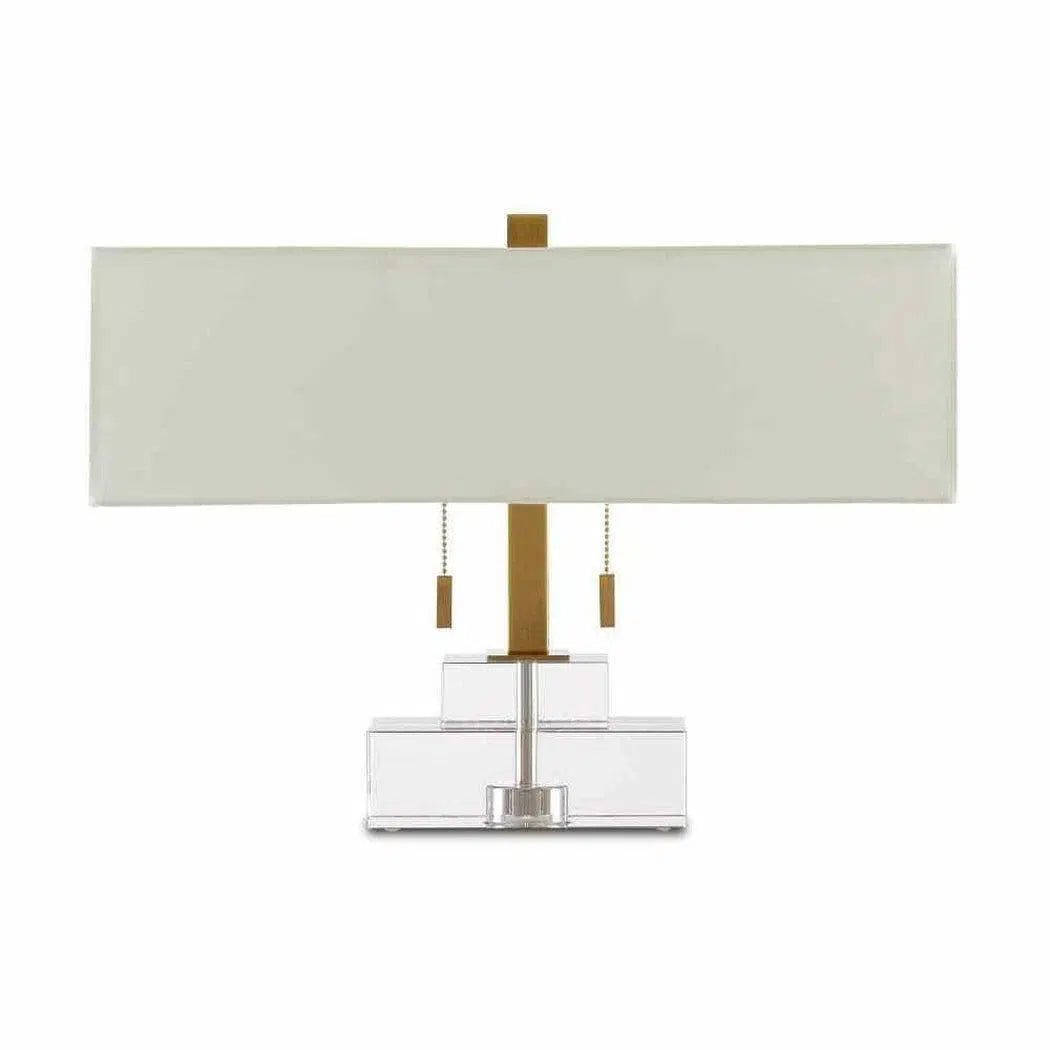 mid century modern table lamps with iconic designs for a stylish studyClear Antique Brass Chiara Table Lamp