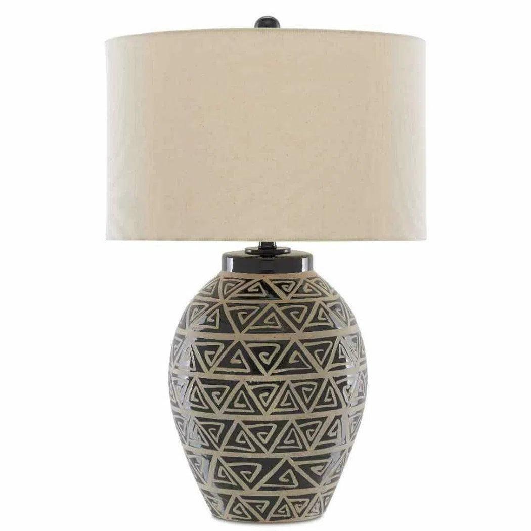 bohemian table lamps with colorful patterns for eclectic bedroomsGlossy Black Sand Himba Table Lamp bohemian table lamps with colorful patterns for eclectic bedroomsGlossy Black Sand Himba Table Lamp