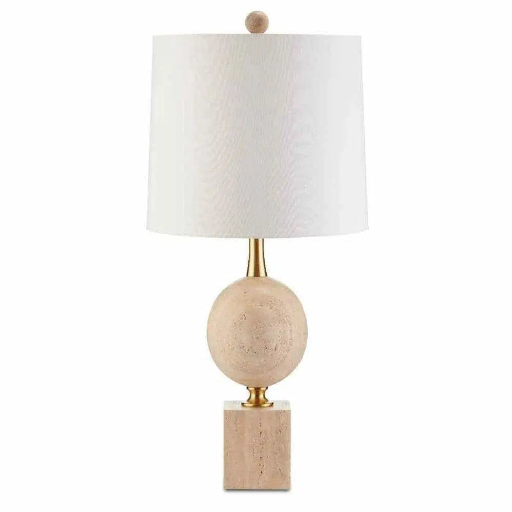 gothic style table lamps with dark finishes for a mysterious lookNatural Beige Antique Brass Adorno Table Lamp
