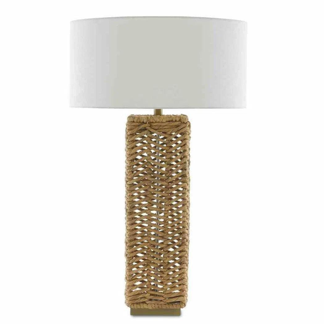 art deco table lamps with geometric shapes for a retro touchNatural Torquay Table Lamp