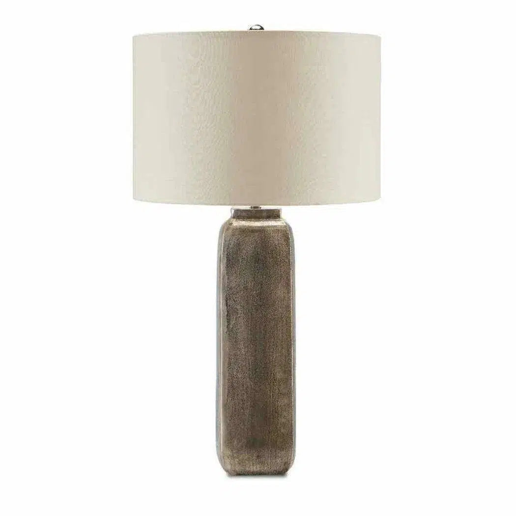 fabric table lamps with a linen shade for a relaxed and breathable lookOxidized Nickel Morse Table Lamp