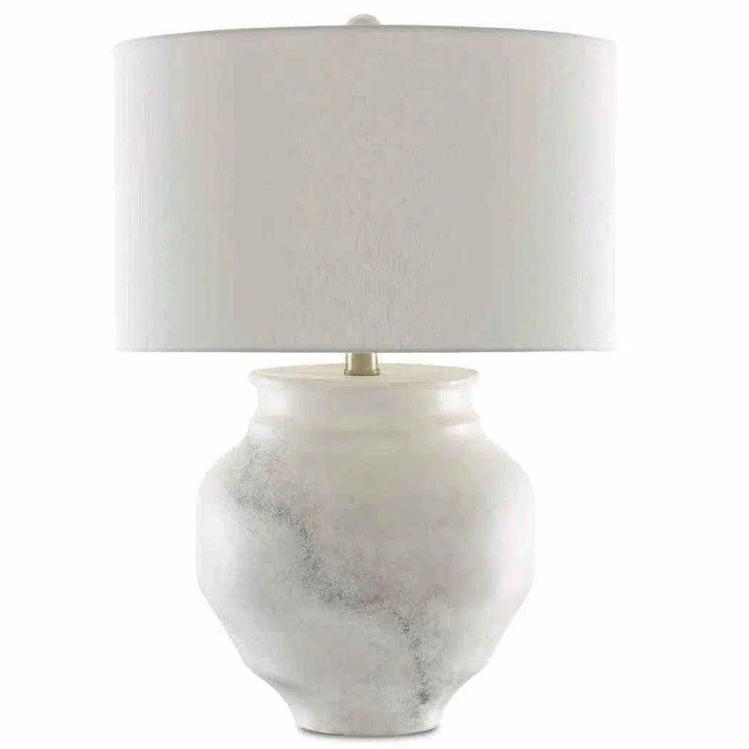 coastal style table lamps with nautical elements for beach housesPainted White Painted Gray Silver Leaf Kalossi Table Lamp