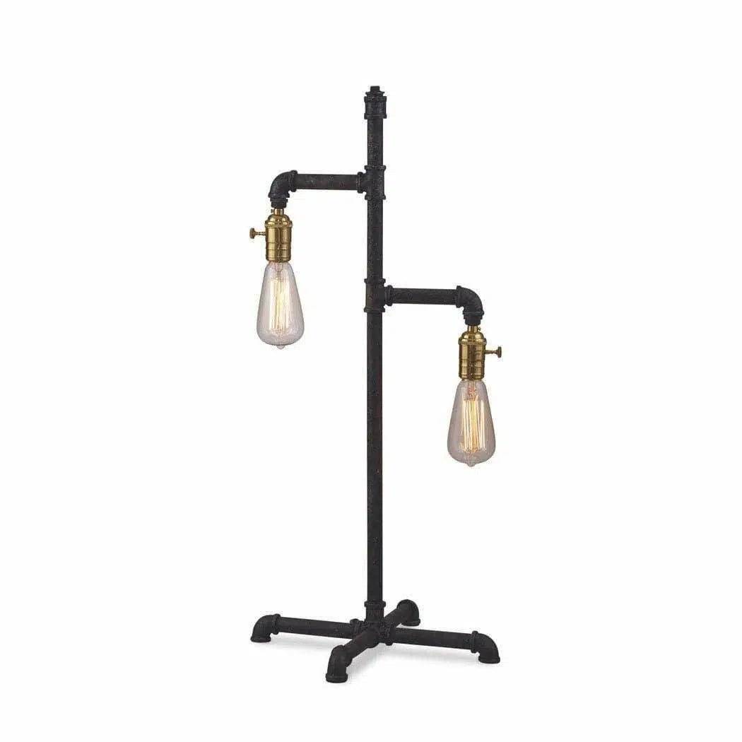 gothic style table lamps with dark finishes for a mysterious lookTelestar - KD 27" Tall Metal Brown Table Lamp