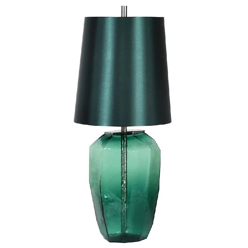 industrial style table lamps with exposed bulbs for loft apartmentsTorina Lamp in Green Sea Glass