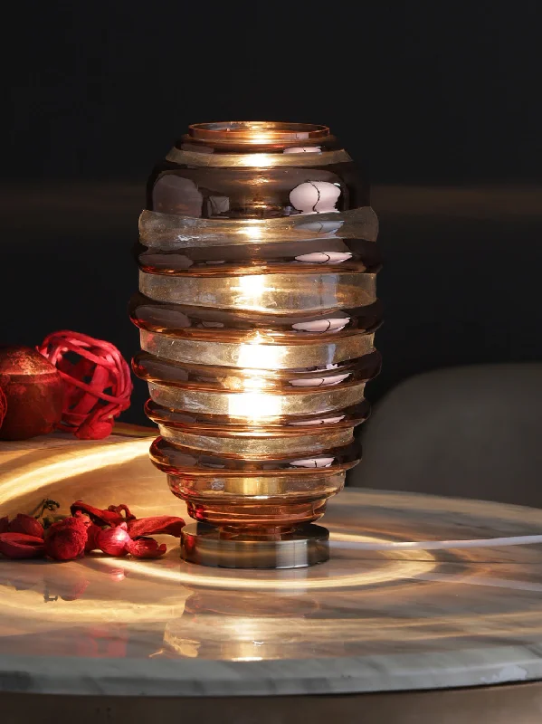 wooden table lamps with natural grain for a warm and organic feelWellen Table Lamp