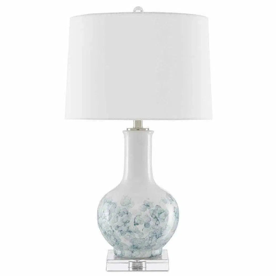 rustic farmhouse table lamps for cozy kitchensWhite Blue Clear Polished Nickel Myrtle Table Lamp rustic farmhouse table lamps for cozy kitchensWhite Blue Clear Polished Nickel Myrtle Table Lamp