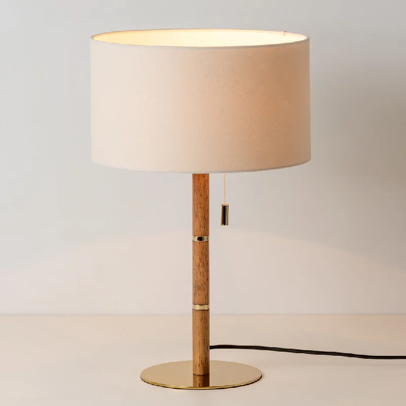leather table lamps with a distressed texture for a rugged charmWood & Brass Disk Table Lamp - Houseof leather table lamps with a distressed texture for a rugged charmWood & Brass Disk Table Lamp - Houseof